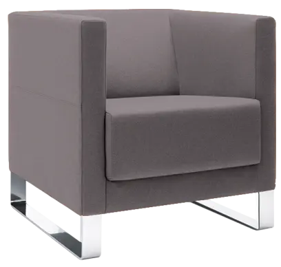 VELA - 1V, křeslo, látka VX EV 14 - látka sv. šedá